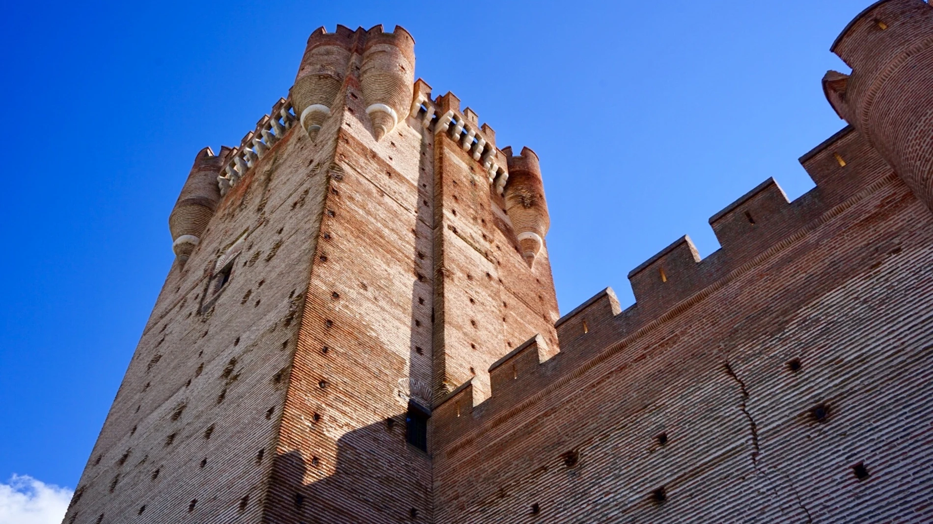 Torre del homenaje en el Castillo de la Mota.
