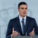 Pedro Sánchez, declarando un nuevo Estado de alarma