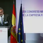 El presidente del Instituto de Empresa, Marc Puig, durante su intervención en el 23 Congreso Nacional de la Empresa Familiar celebrado el pasado año en Madrid