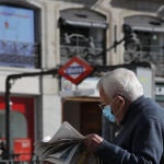 Un jubilado, en el centro de Madrid