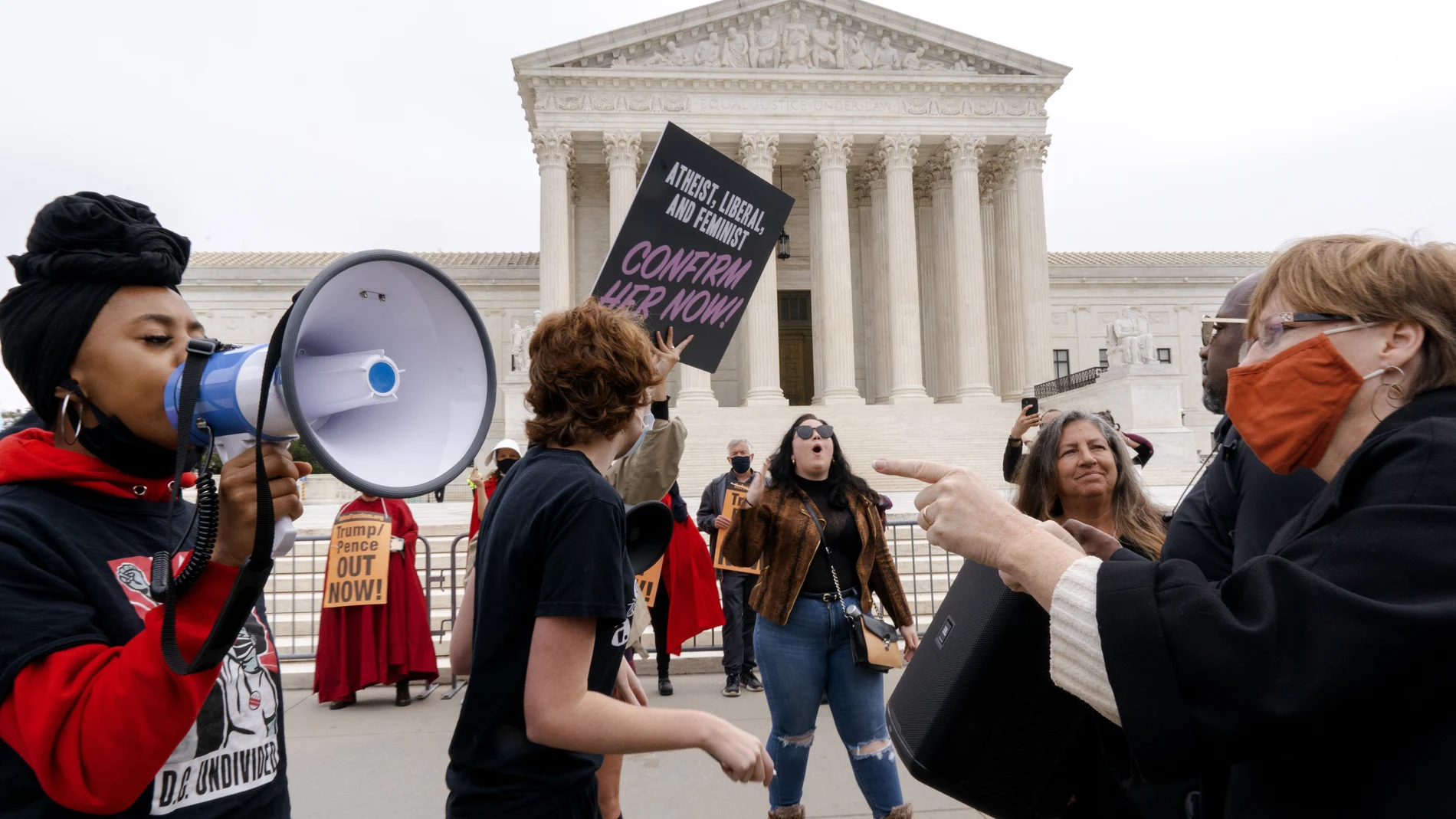 Protesta contra la nominación de Amy Coney Barrett como jueza del Supremo