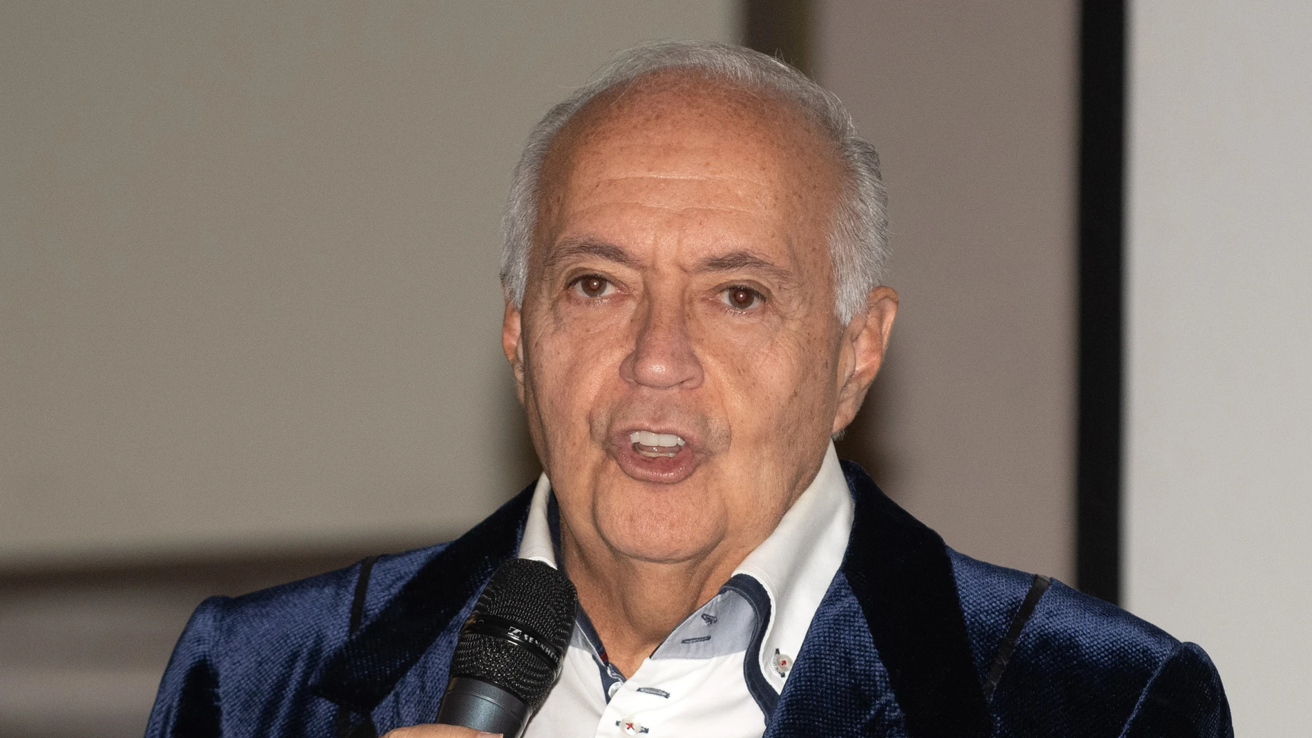 El productor José Luis Moreno durante una rueda de prensa