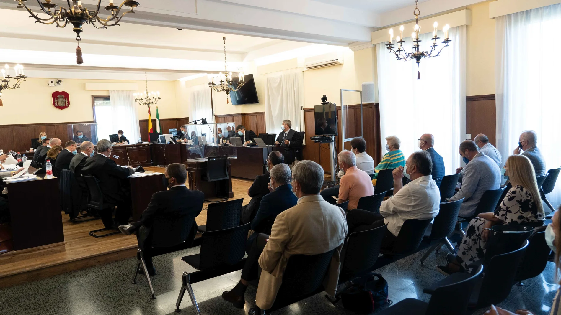 Primera sesión de la vista oral del juicio por las ayudas concedidas a la empresa Aceitunas y Conservas (Acyco) con cargo a los ERE presuntamente irregulares