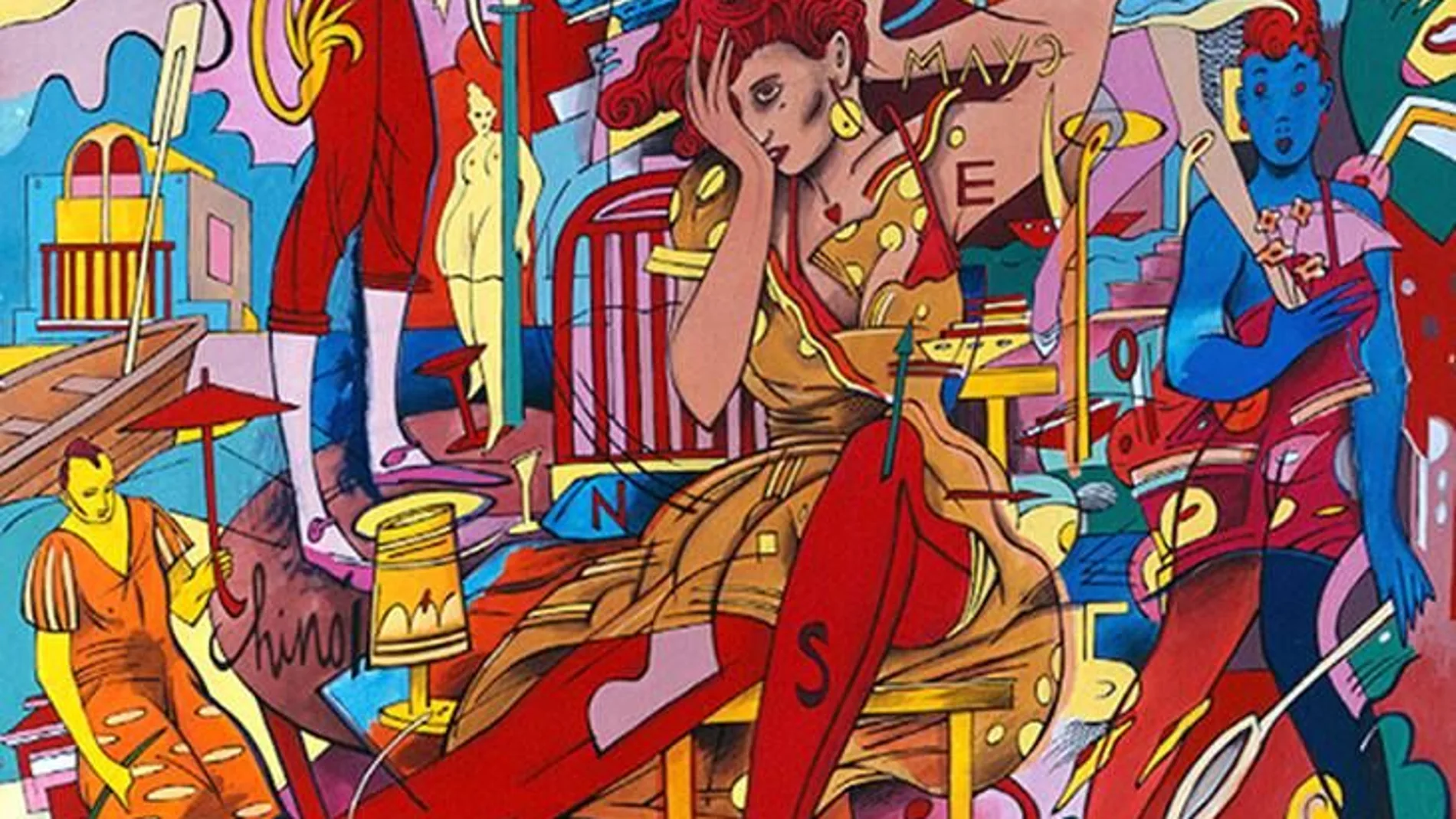 En este cartel del difunto artista Ceesepe pintado en 1983 se recoge la esencia de la Movida / CEESEPE