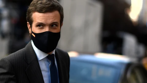El presidente del PP, Pablo Casado