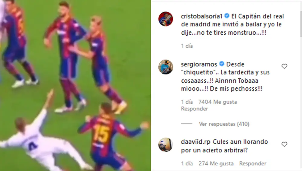 La respuesta de Sergio Ramos a Cristóbal Soria