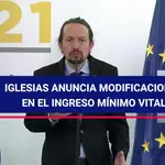 Iglesias anuncia modificaciones en el Ingreso Mínimo Vital