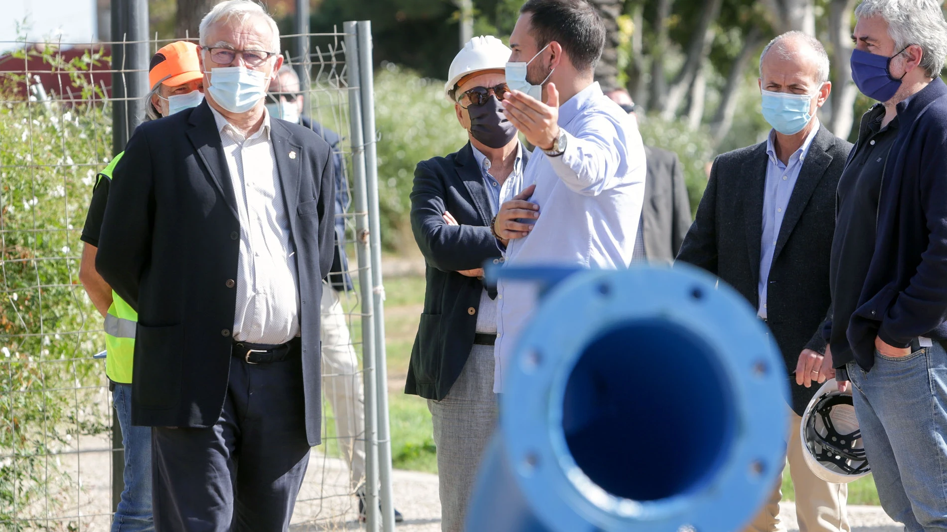 El alcalde de València, Joan Ribó, visita el nuevo pozo de riego de la Fonteta-En Corts