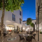 Patio interior del alojamiento Albariza Hotel Boutique, en Sanlúcar de Barrameda, Cádiz