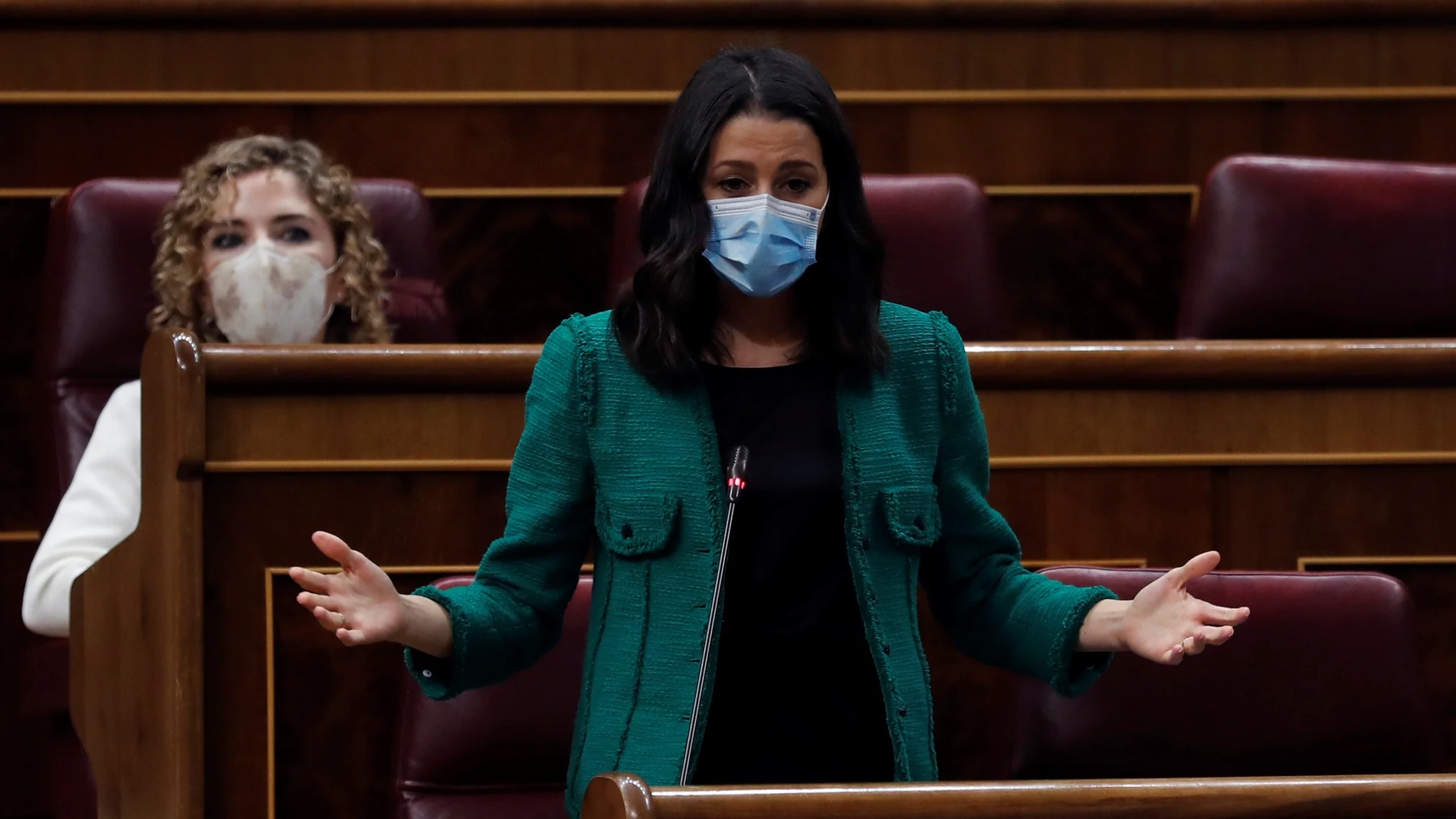 La líder de Ciudadanos, Inés Arrimadas en el Congreso