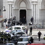 Imágen del templo de Notre Dame en Niza, tras el atentado del año pasado EFE