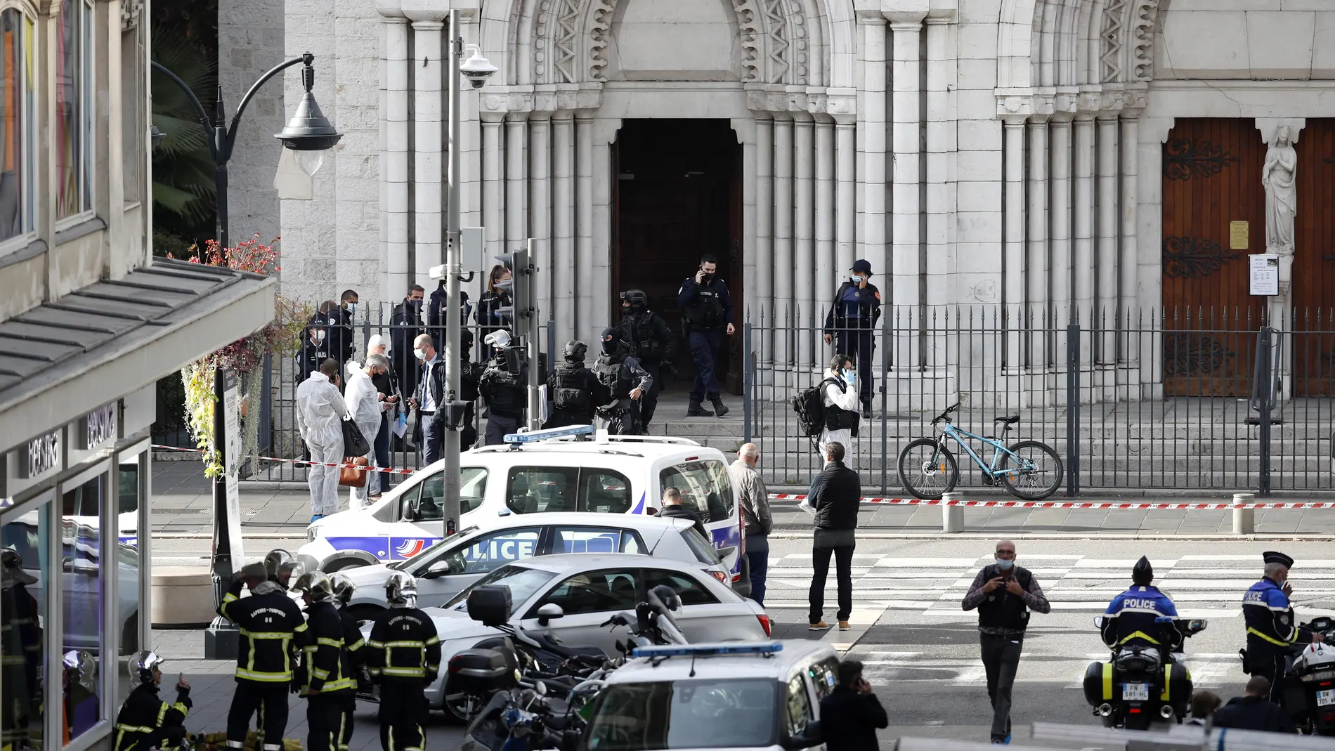 Imágen del templo de Notre Dame en Niza, tras el atentado del año pasado EFE