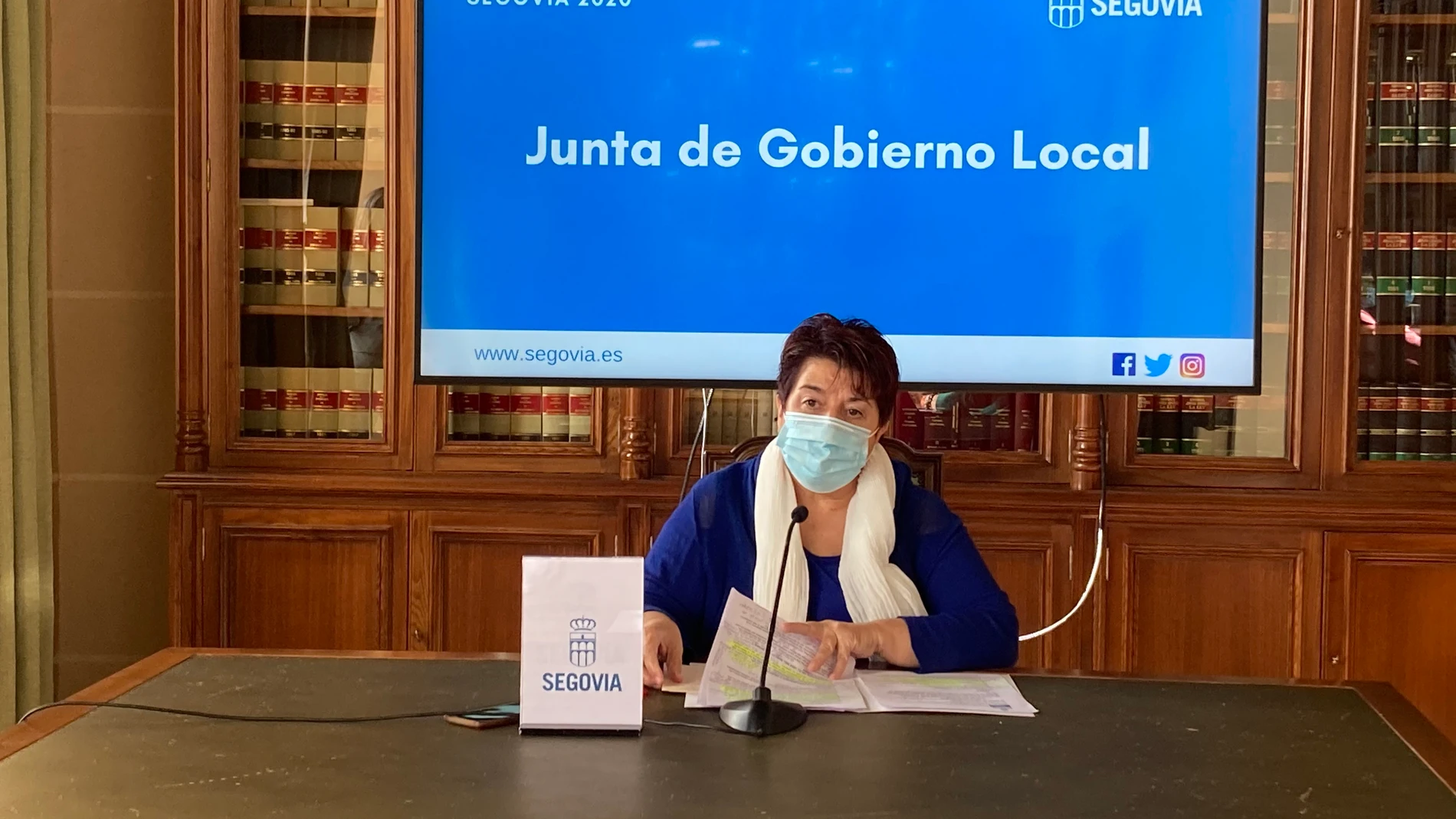 La alcaldesa de Segovia, Clara Luquero