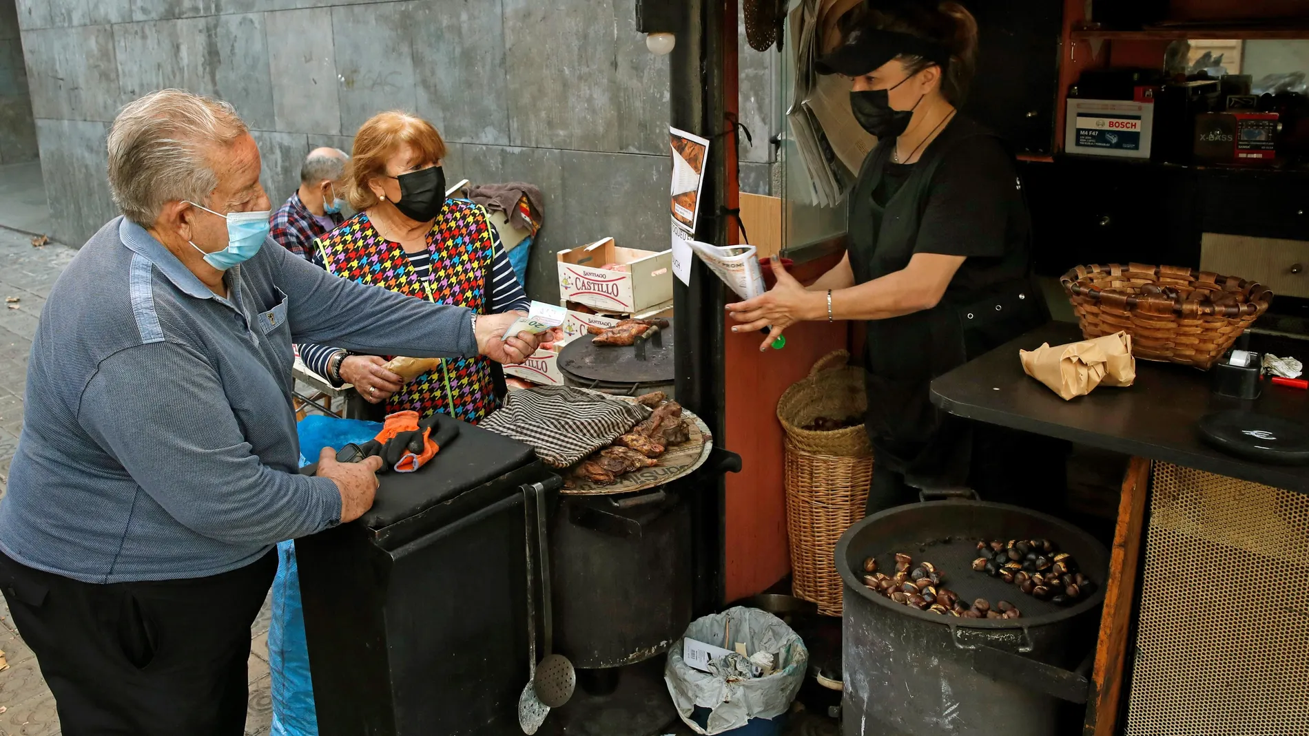 La venta de castañas en la calle si se puede realizar