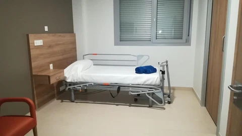 Una de las habitaciones del Centro COVID de Casetas, en el Clínico de Zaragoza30/10/2020