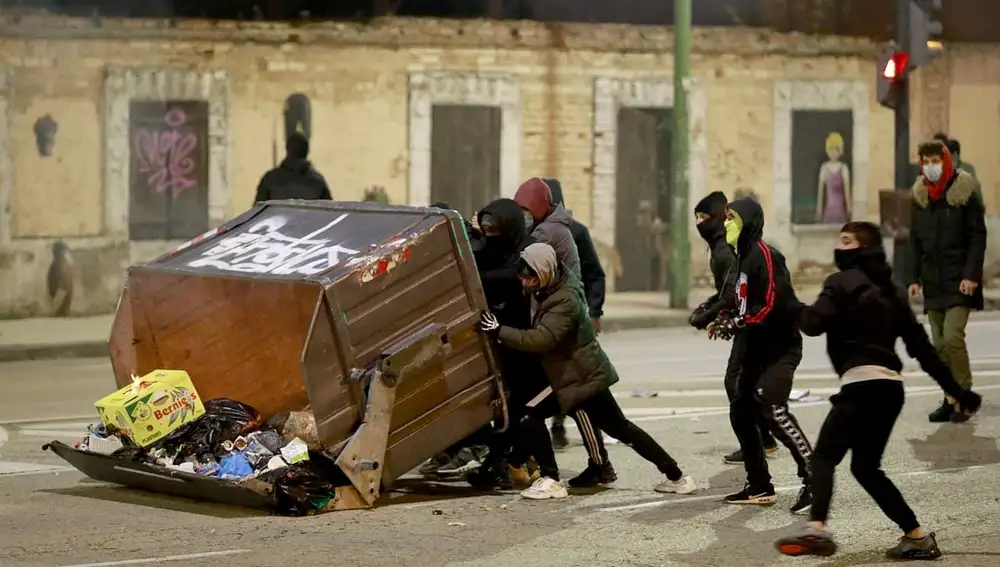 Disturbios en el barrio burgalés de Gamonal