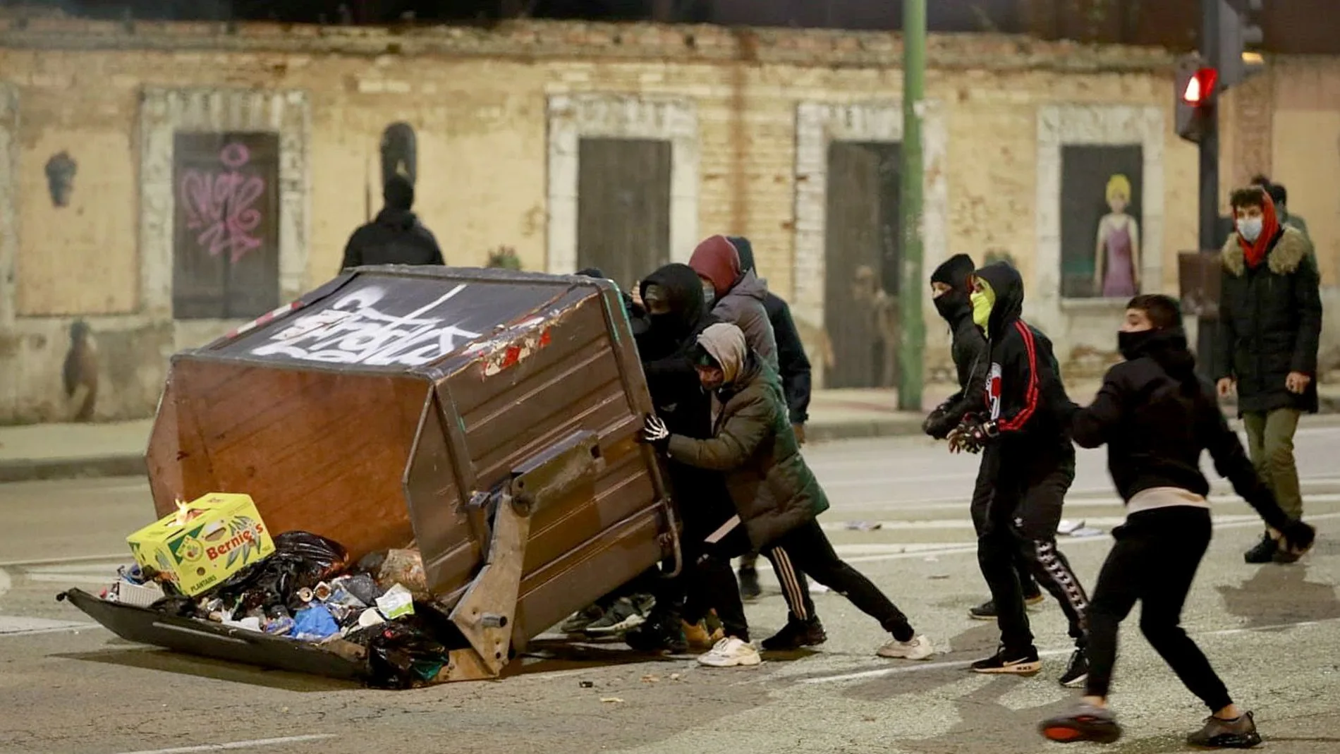 Disturbios en el barrio burgalés de Gamonal