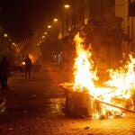 Disturbios en Logroño, con contenedores quemados y piedras a la Policía