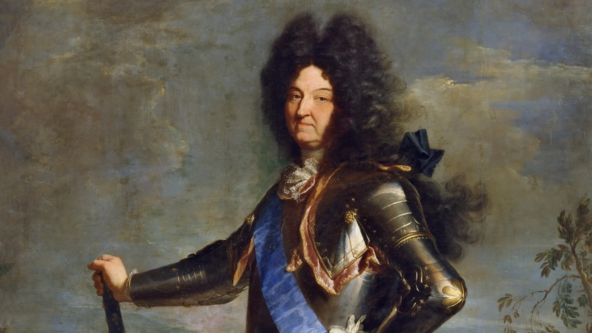 Óleo de 1701 en el que Hyacinthe Rigaud reflejó el carácter absoluto del Rey Sol (1638-1715)