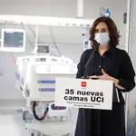 La presidenta de la Comunidad de Madrid, Isabel Díaz Ayuso, visita las instalaciones del Gregorio Marañón.COMUNIDAD DE MADRID/D.SINOVA03/11/2020