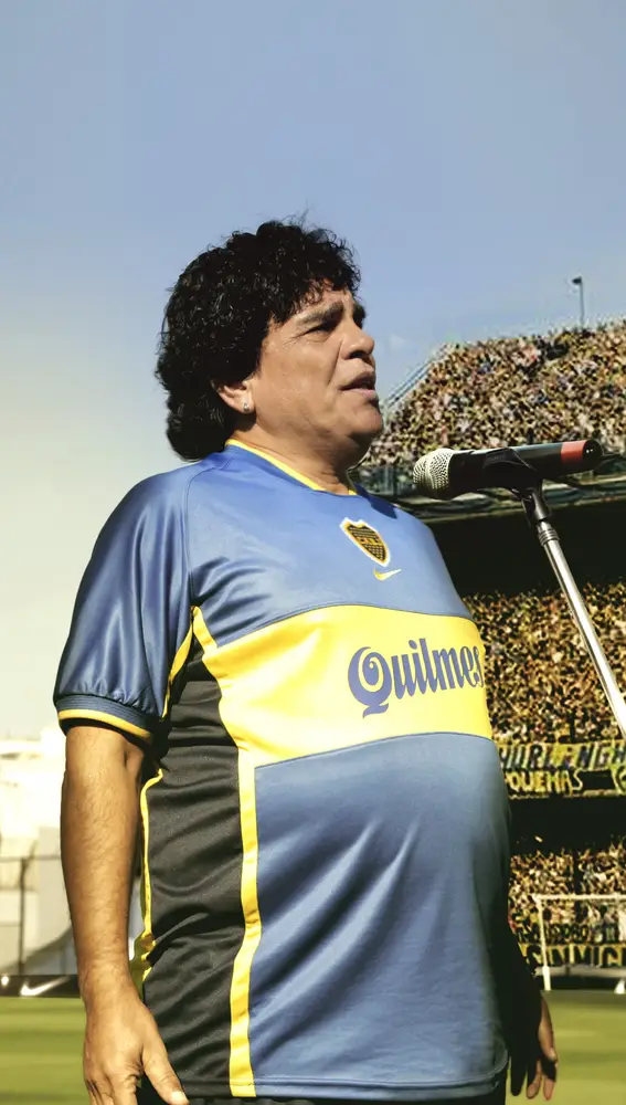 Juan Palomino (Magnífica 70), quien retratará al Diego ya retirado del fútbol.