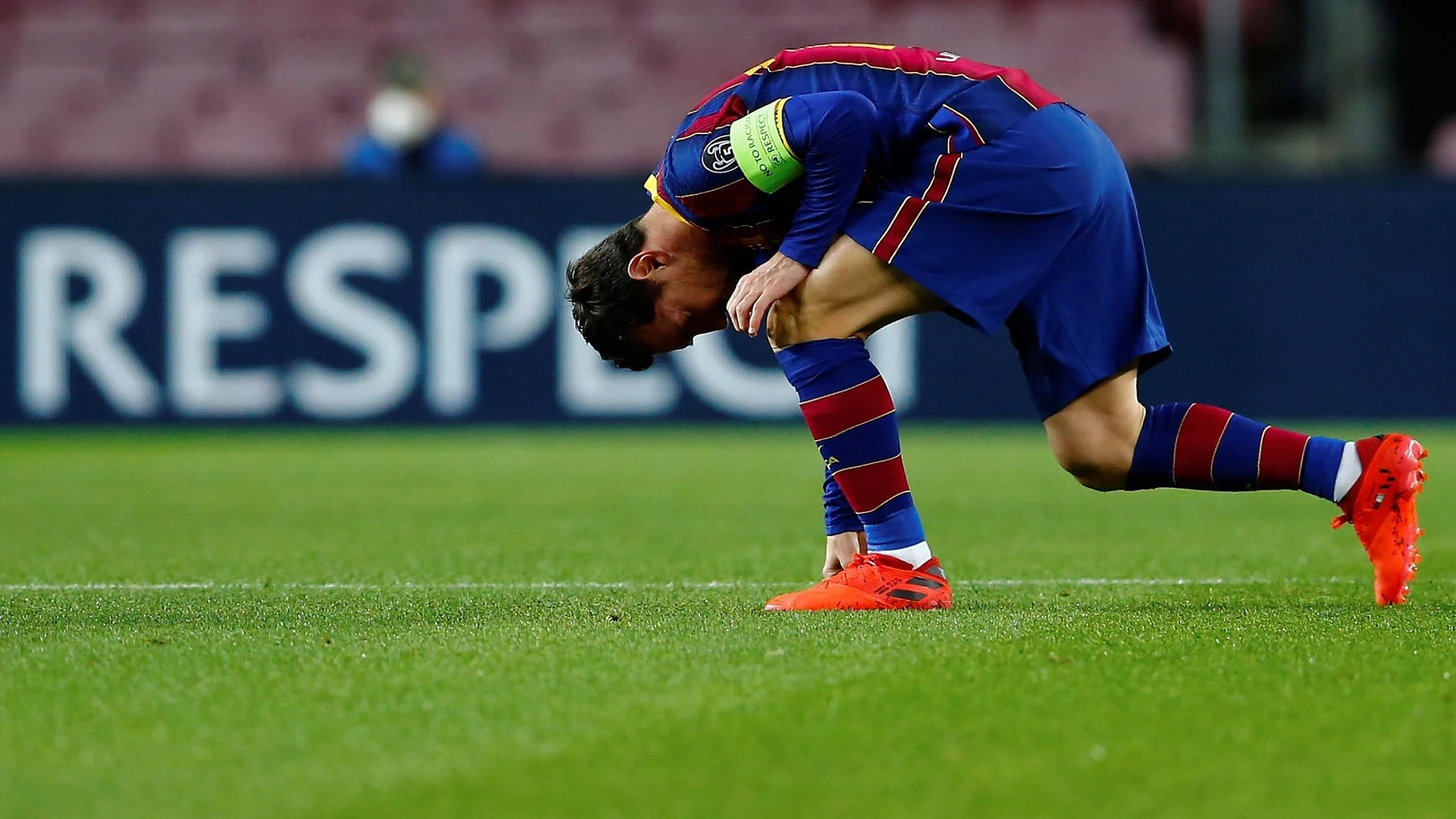 Messi, en el partido de Champions contra el Dinamo de Kiev