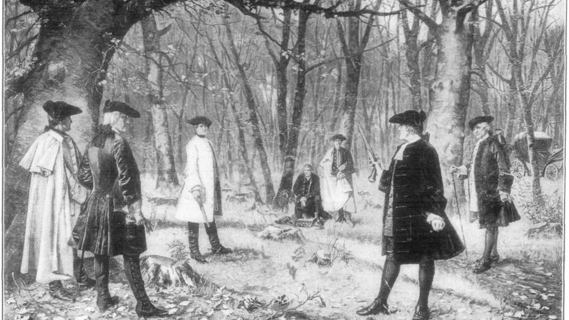 Recreación del duelo entre Burr y Hamilton de 1804
