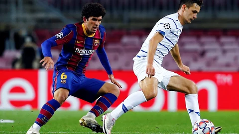 Carles Aleñá con el Barcelona.