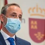 El consejero de Presidencia de Murcia, Javier Celdrán