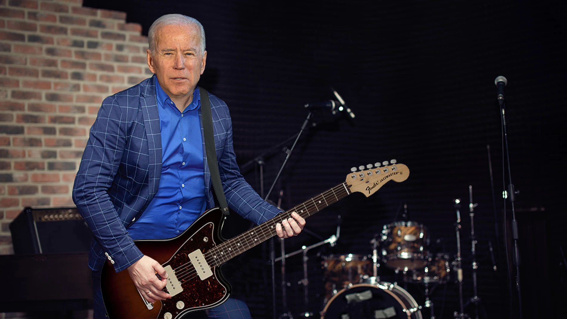 Joe Biden tocando la guitarra