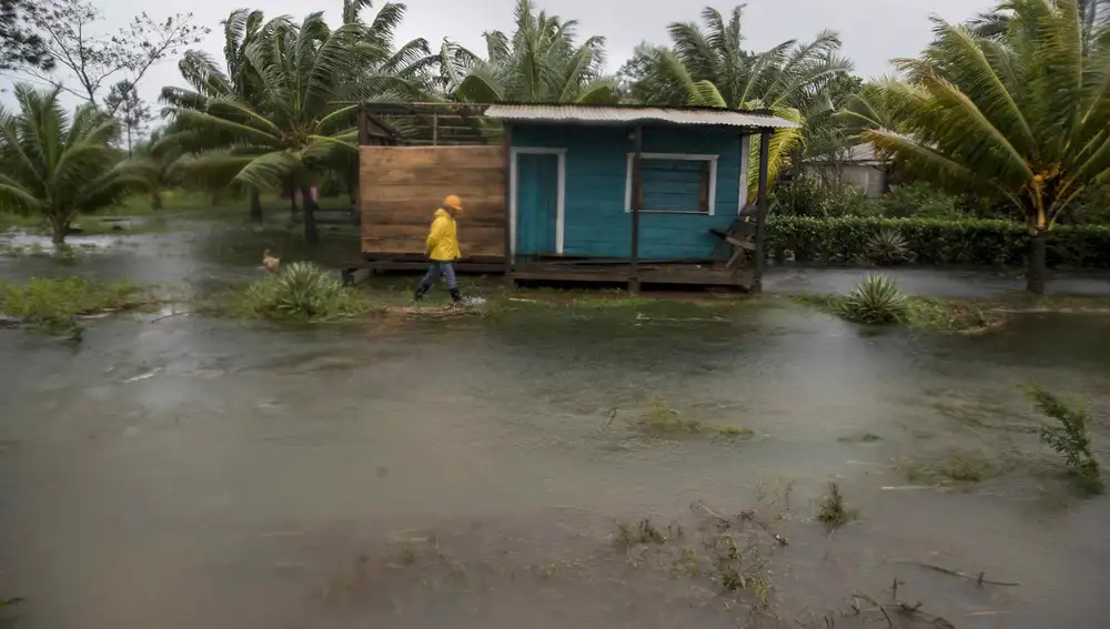 Así estaba Bilwi ya el 4 de noviembre, completamente inundada por el huracán ETA