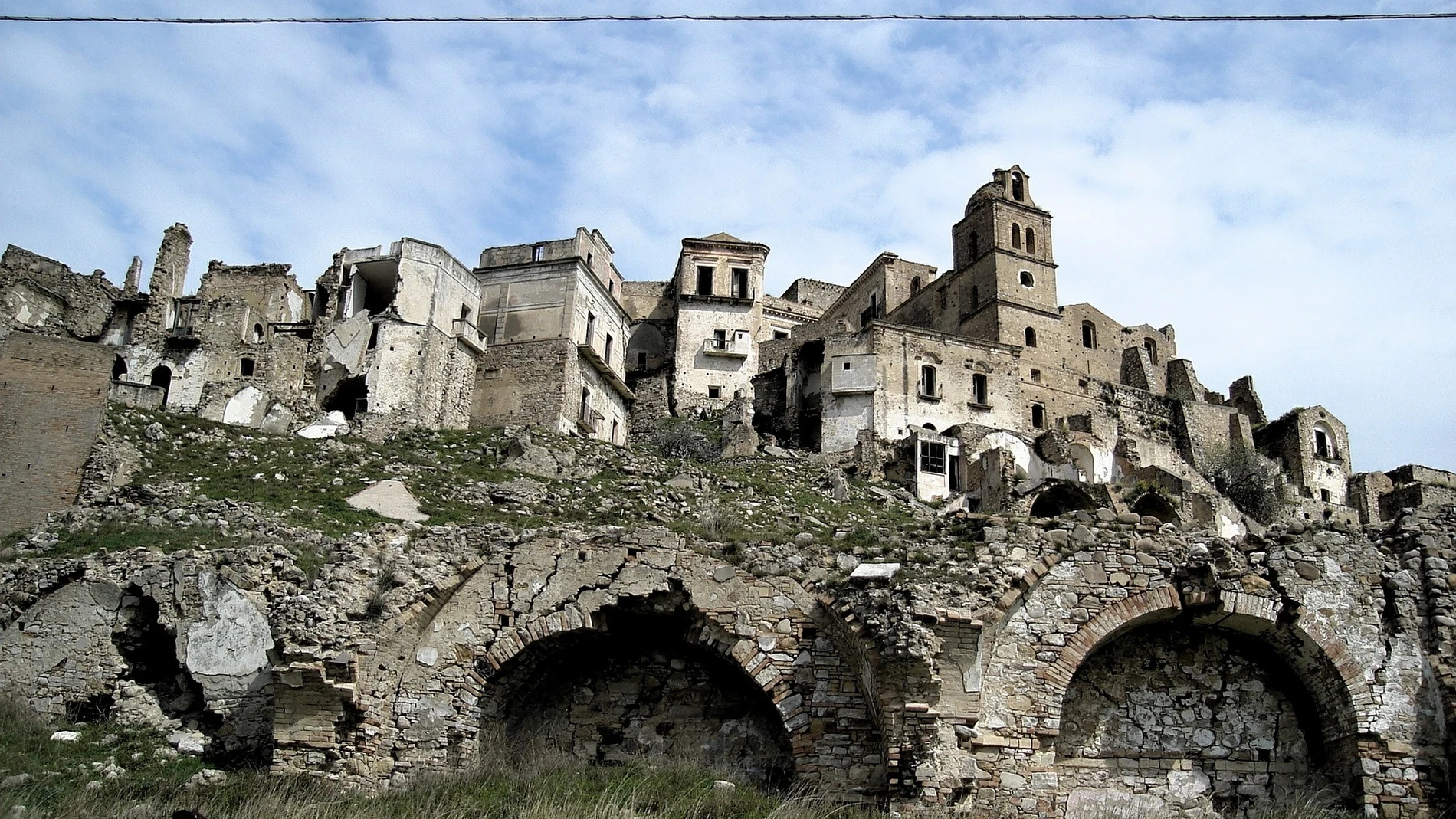 El pueblo de Craco abandonado, en Italia.