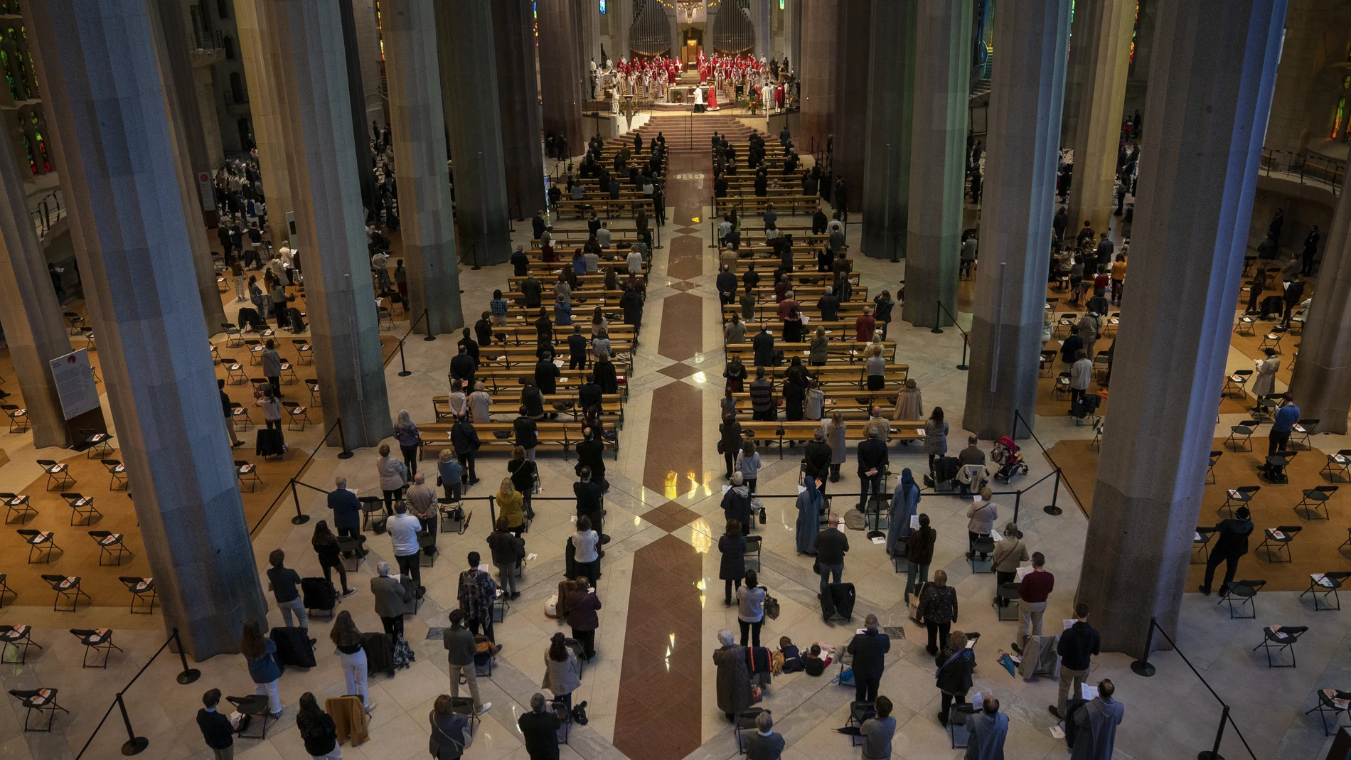 En la imagen, la ceremonia de beatificación de Joan Roig Dipple en la Sagrada Damilia. AP Photo/Emilio Morenatti