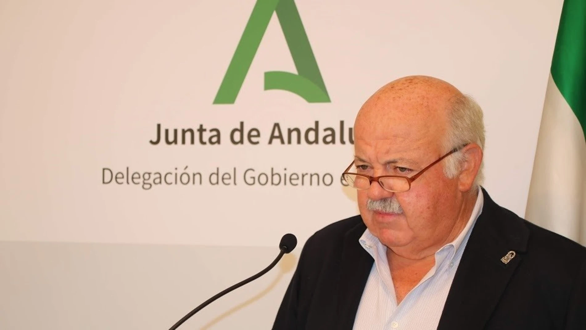 El consejero de Salud y Familias de la Junta de Andalucía, Jesús Aguirre