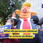 Celebraciones en las principales ciudades de Estados Unidos a favor de la victoria de Biden