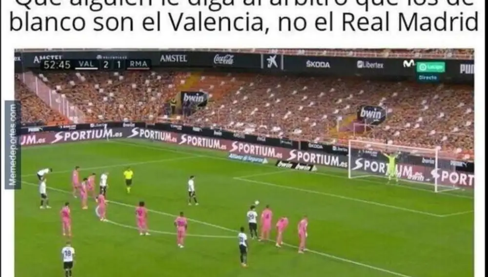 Meme Valencia-Real Madrid