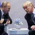 Putin y Trump conversan en 2017 en la cumbre del G-20