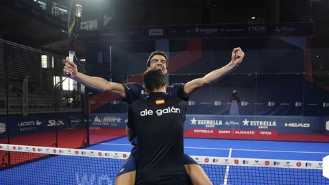 Ale Galán y Juan Lebrón, ganadores del Alicante Open 2020.