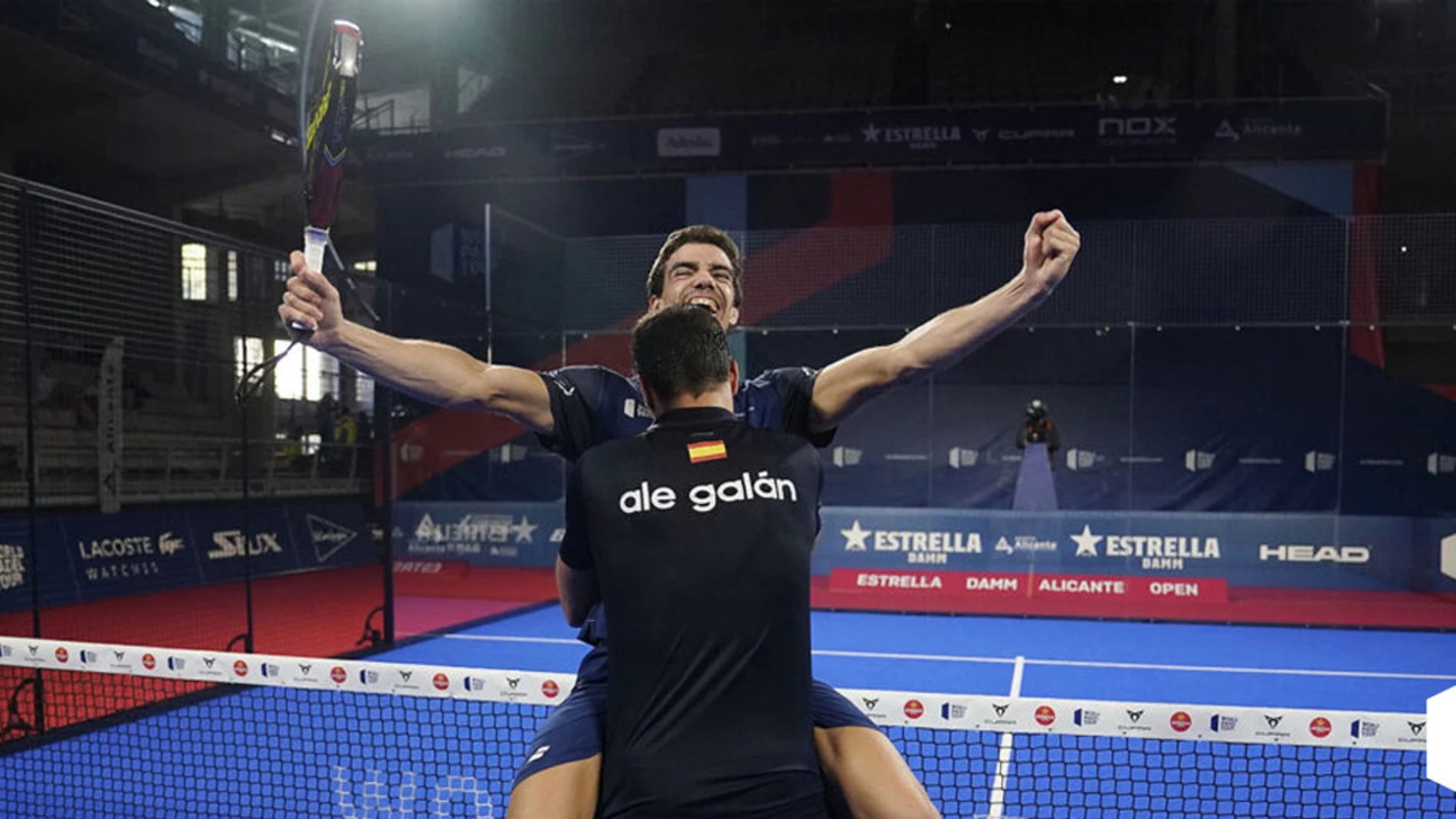 Ale Galán y Juan Lebrón, ganadores del Alicante Open 2020.