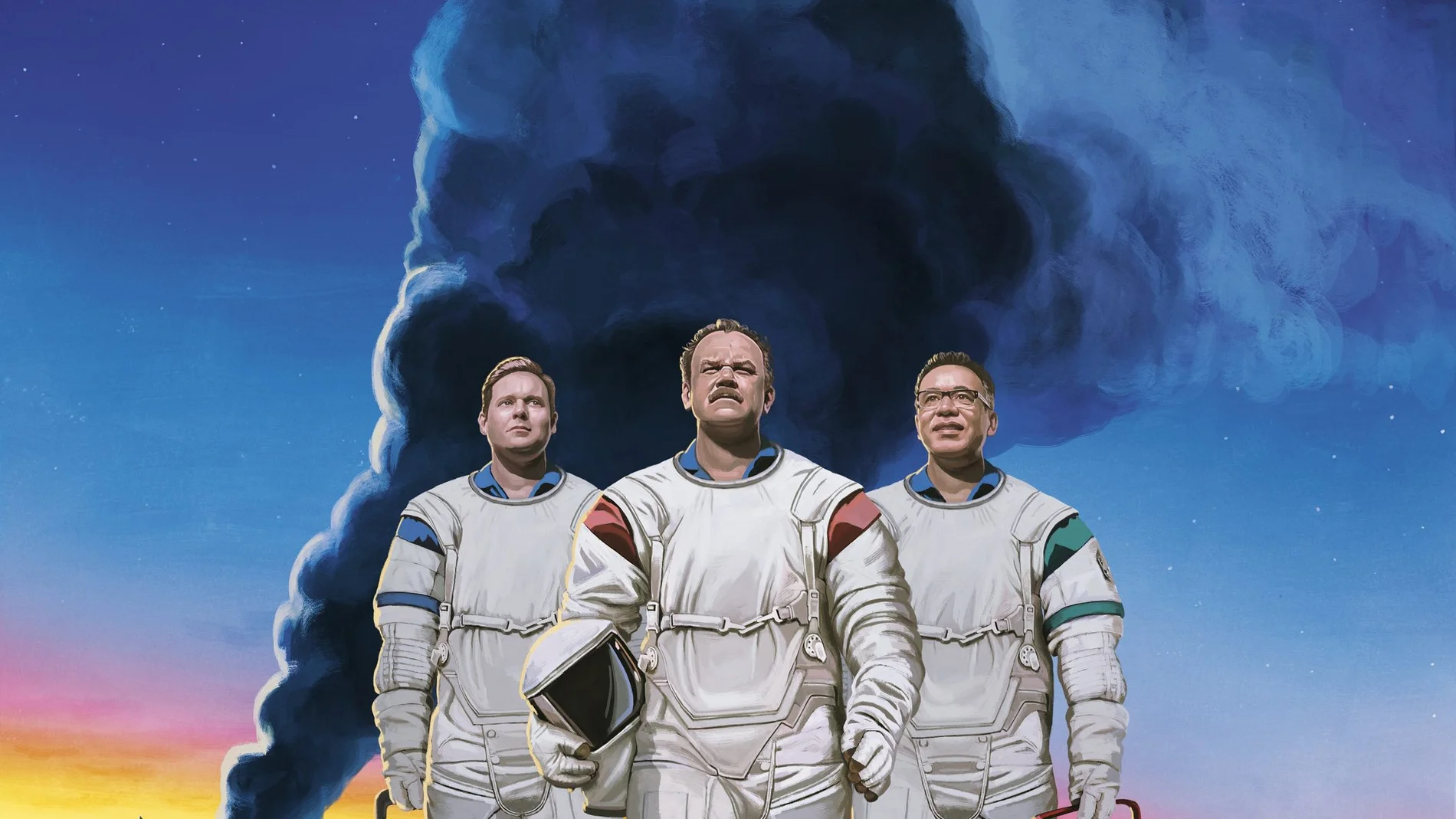 Los tres protagonistas de esta aventura espacial