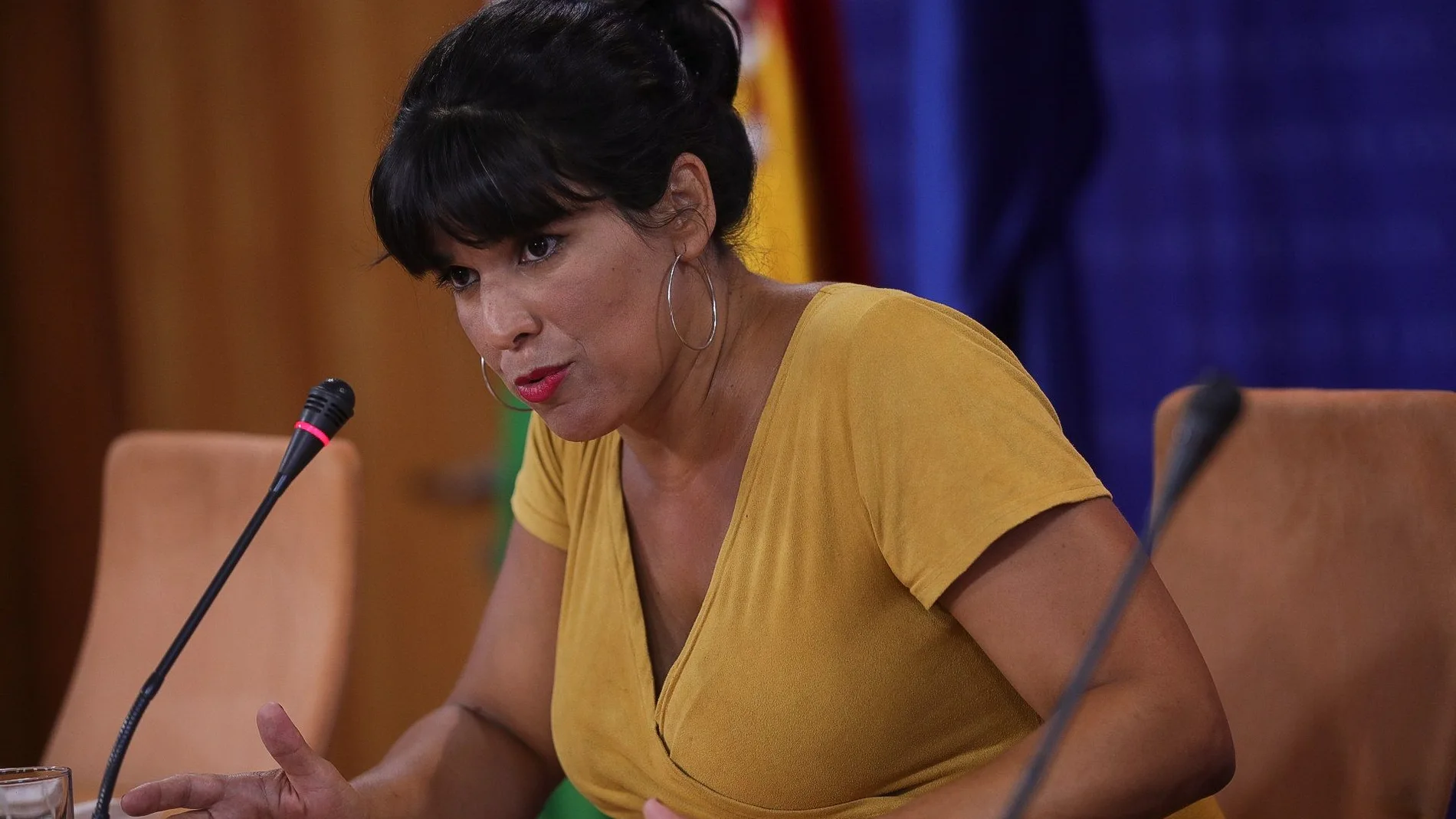 La líder de Anticapitalistas, Teresa Rodríguez