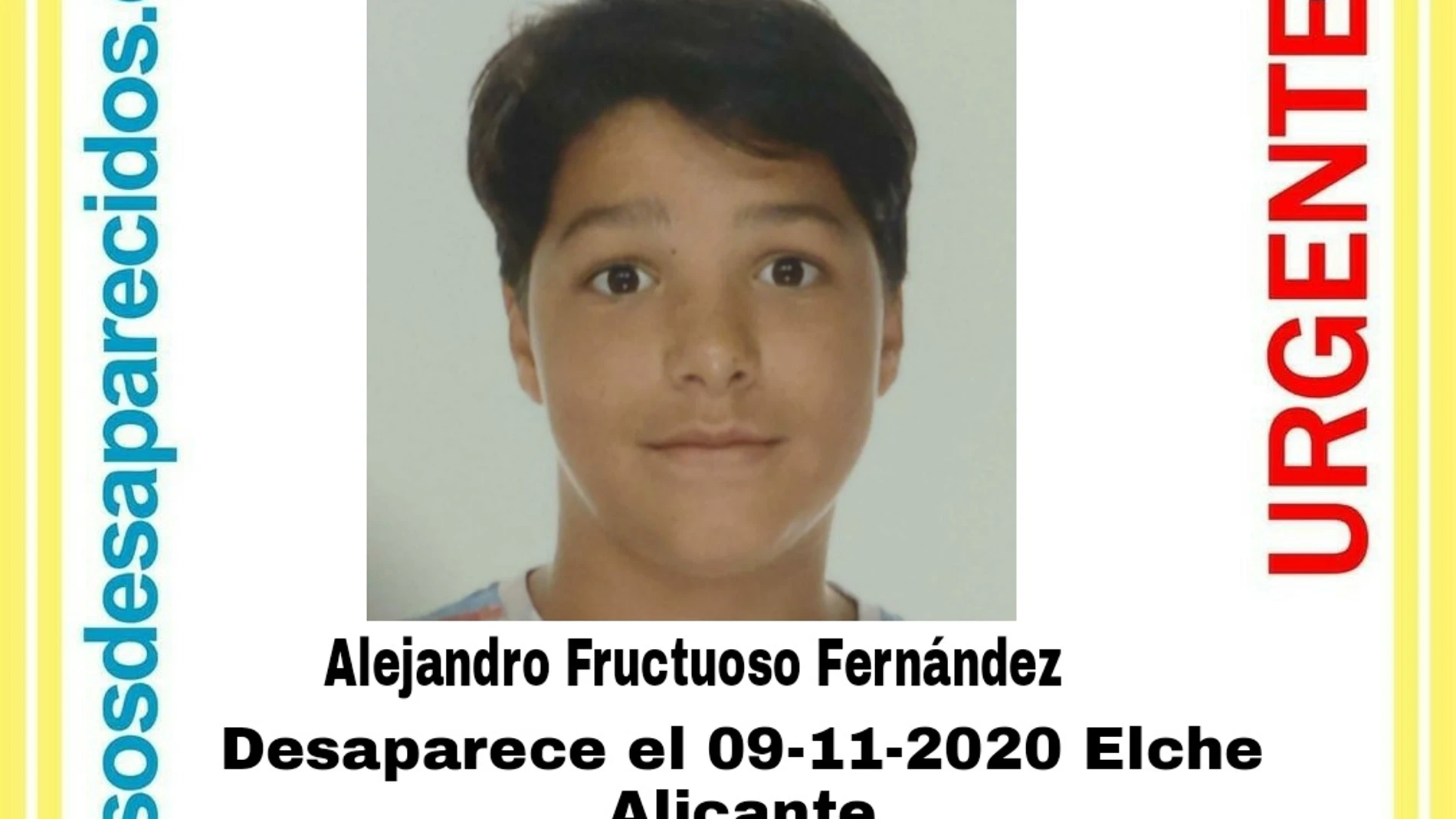 Se busca a un menor de 13 años desaparecido en Elche