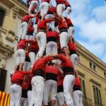 Una actuación de los Castellers de Barcelona