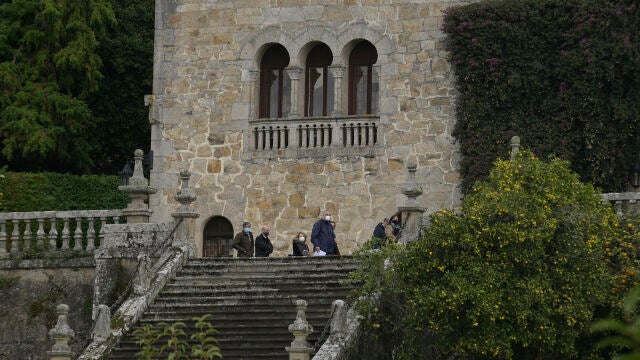 Técnicos de la Consellería de Cultura de la Xunta de Galicia realizan el inventario del Pazo de Meirás el pasado noviembre