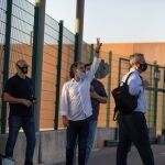 Los presos del 1-O, dentro del recinto penitenciario de Lledoners tras su comparecencia en Sant Joan de Vilatorrada, Barcelona