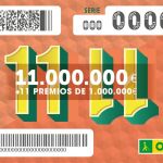Décimo del sorteo especial del 11/11 de la ONCE, premiado con gasta 11 millones de euros
