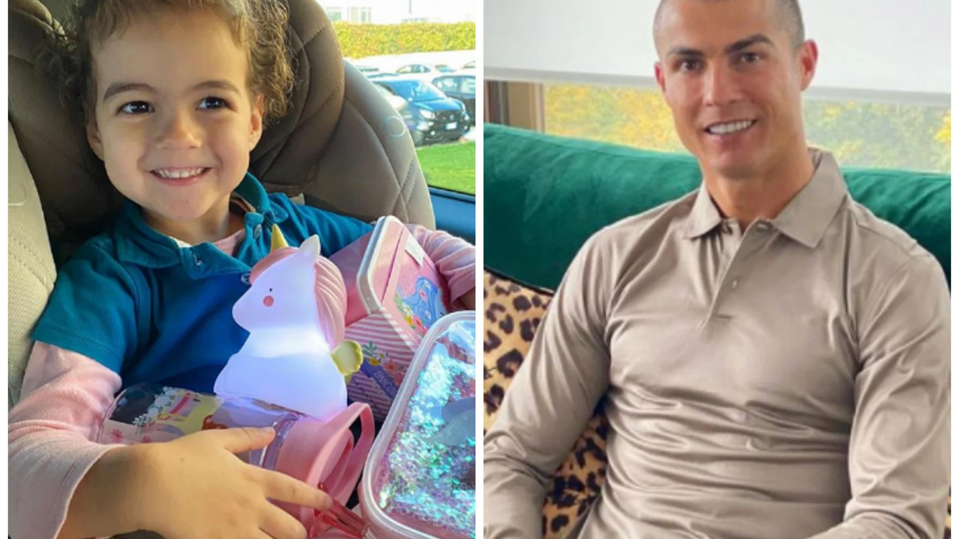 Cristiano Ronaldo y la pequeña Alana