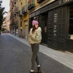 Mery Turiel con cazadora de Pull&Bear.