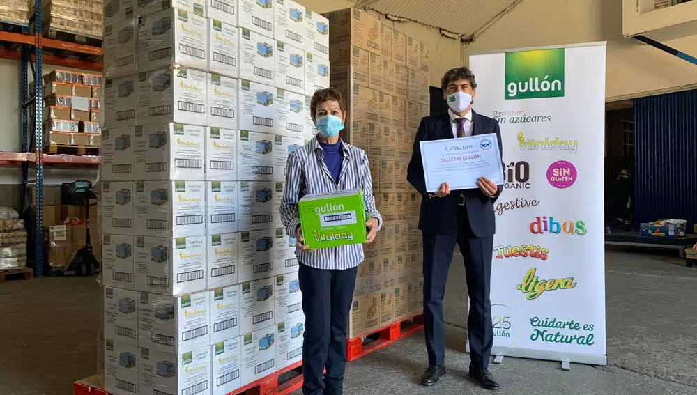 Galletas Gullón hace su donación al Banco de Alimentos
