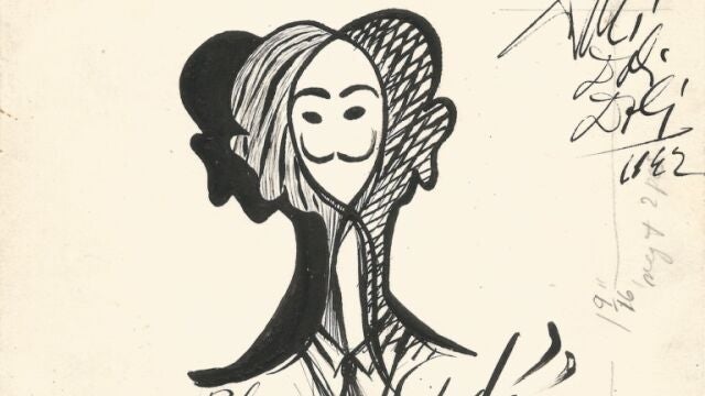 El dibujo que Dalí realizó en 1942 uniendo su cabeza con la de Lorca